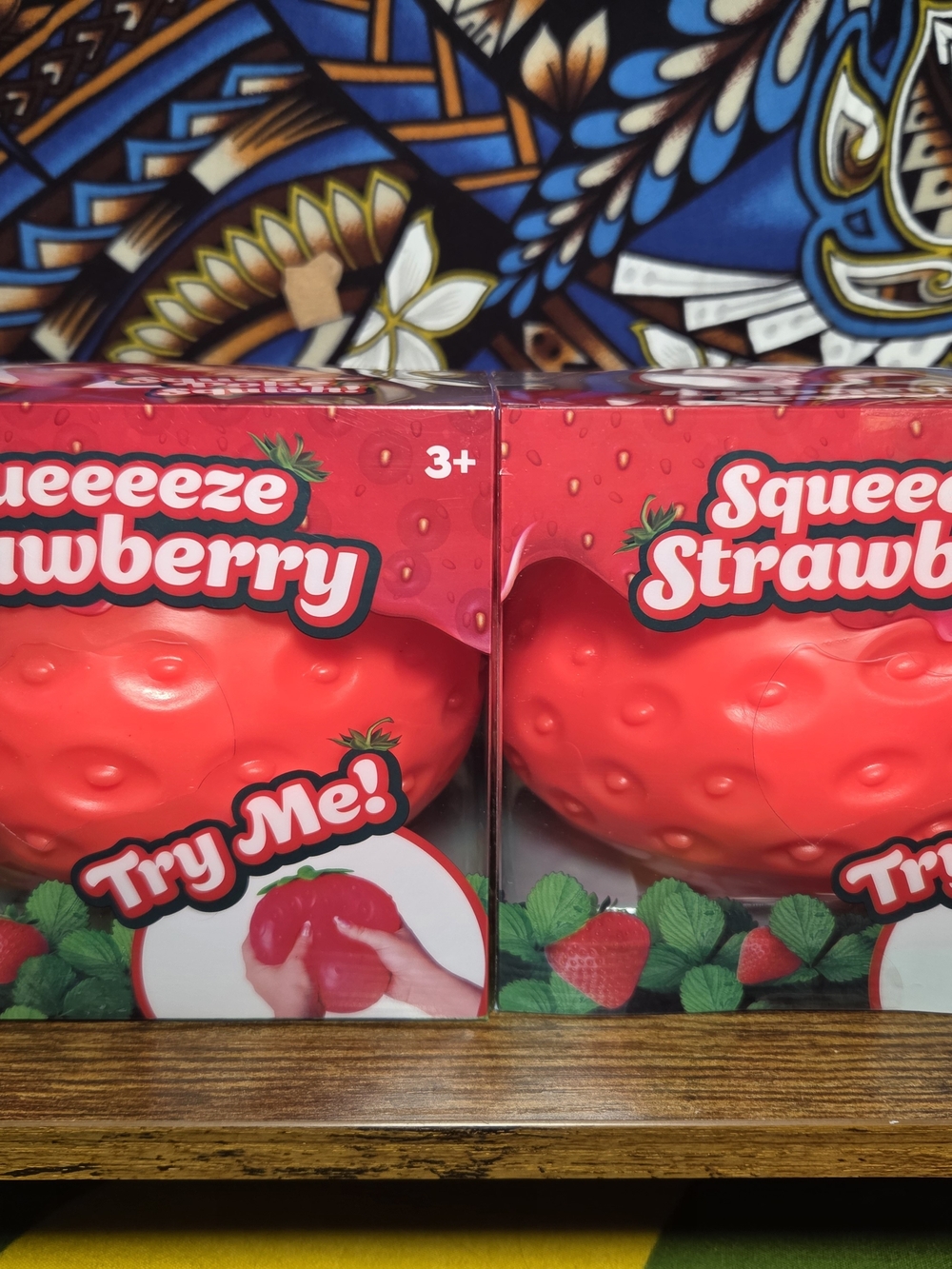 Jumbo Squeeze Strawberry Squishy Toy – Red
